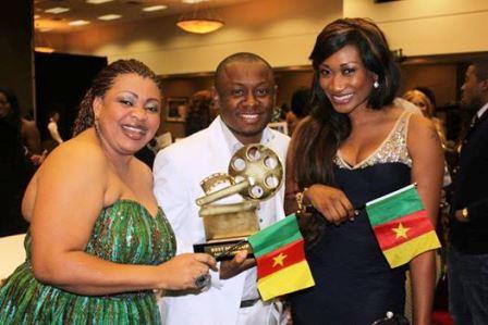 Cameroon Producer Agbor Gilbert and Nollywood Actresses in 2012