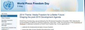 World Press Freedom Day Theme